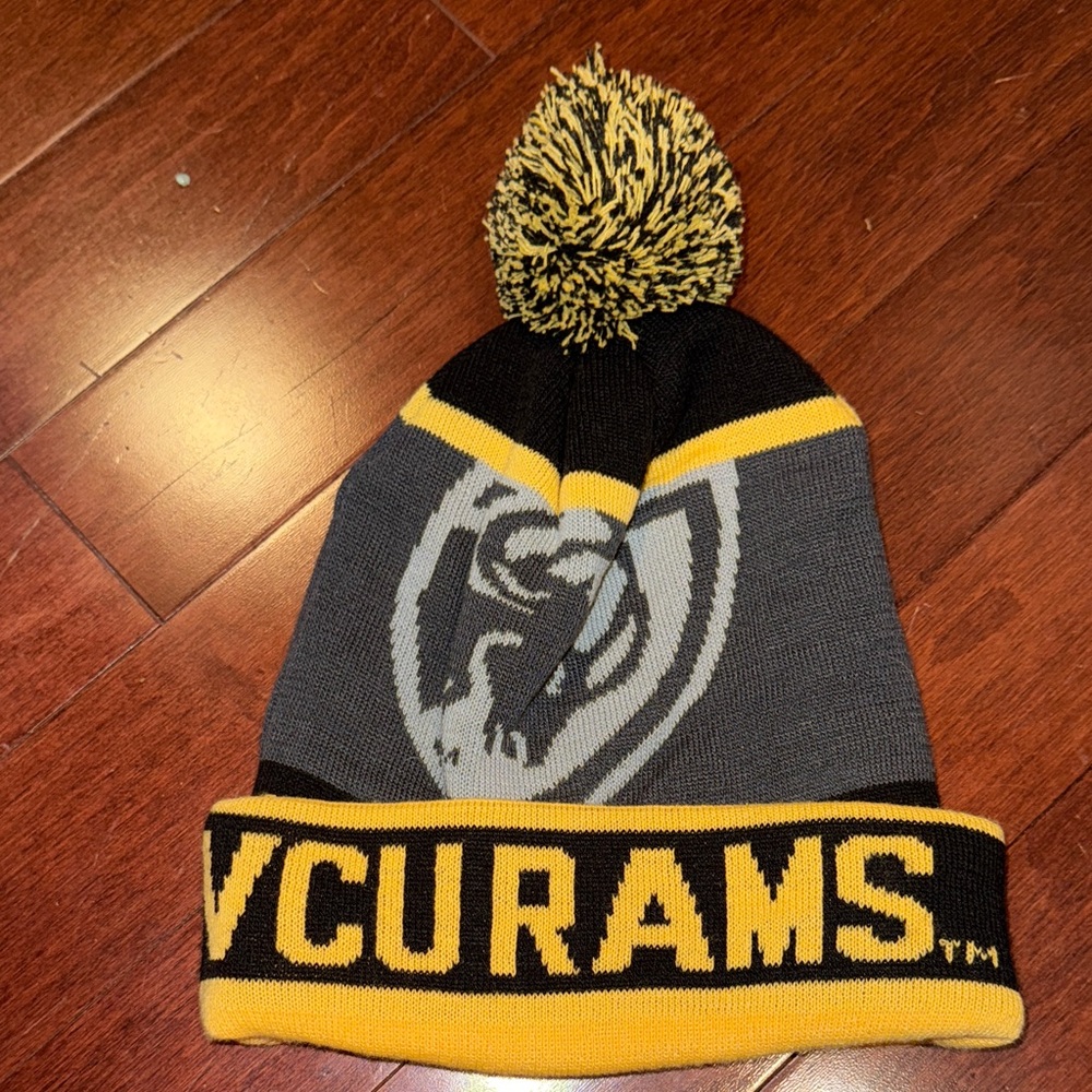 VCU Rams Black and Yellow Knit Beanie